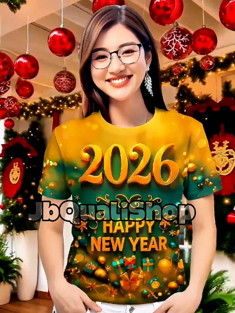 2026 New Year'S Shirts For Men And Women. 3D Sublimation Printed New Year'S T-Shirts. Short-Sleeved Red New Year'S Shirts Oversized T-Shirts. #2026 #tshirt #newyear #unisex #trending 
