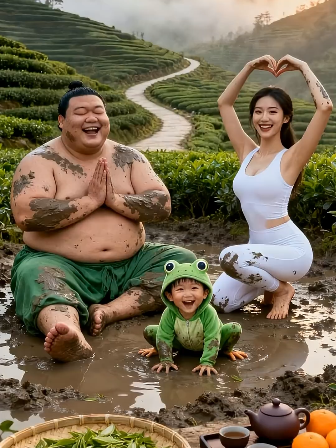 ❤ Evolution of baby:Car Attack on sumo wrestler with family #cat #cute #love