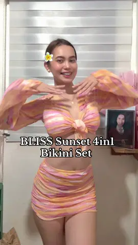 BLISS Sunset 4in1 Bikini Set 🫶🏻#foryoupage 