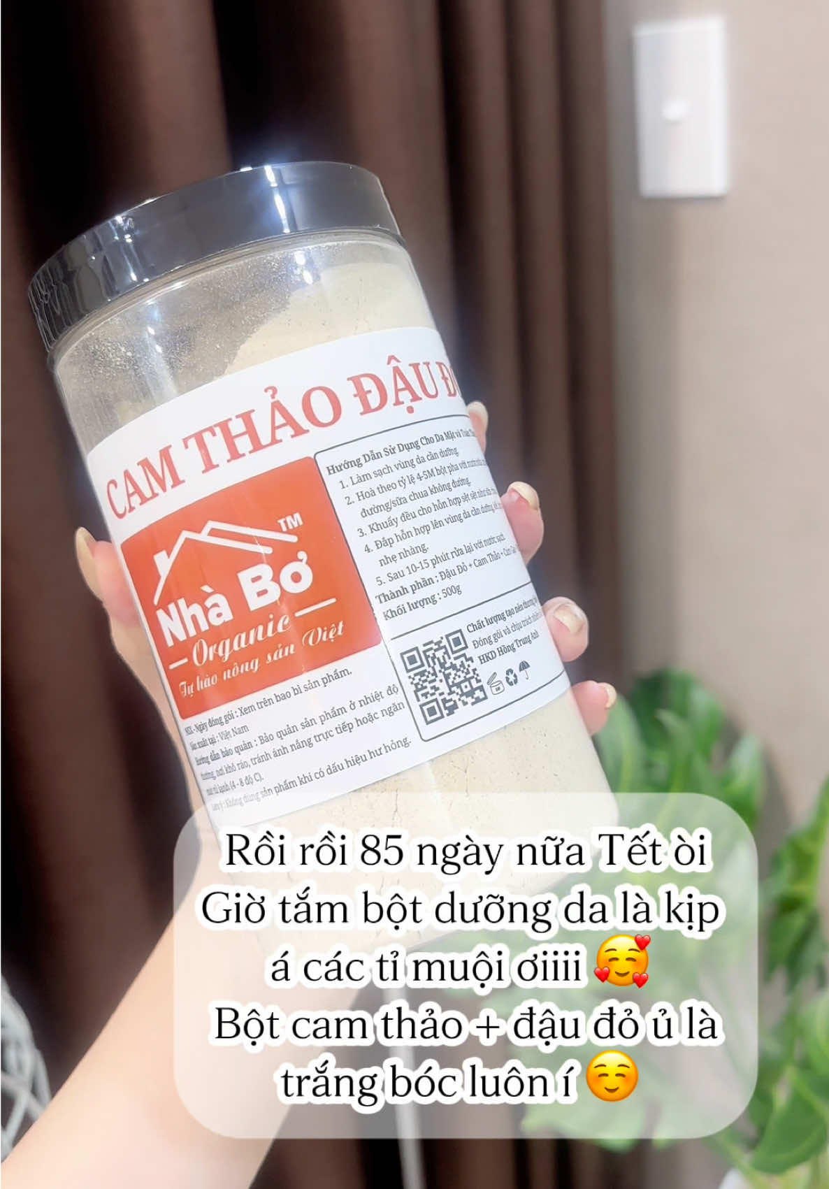 Bột cam thảo + đậu đỏ ủ là trắng bóc luôn ó mấy nàng ơiii #duongdabody #duongtrangda #trangda #tambot #botcamthao 