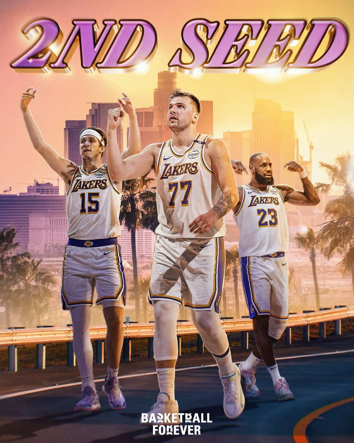 Segundo en la Conferencia Oeste. 🤍💜💛🏀 (Via bballforever_/X) #Lakers #NBA #Basketball #Baloncesto