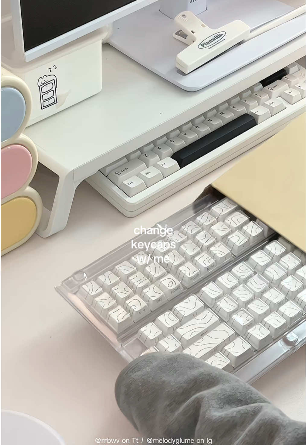 ⌨️ #elecfoxinky75 #keycaps #mechanicalkeyboard #topography #keycapssideprint 