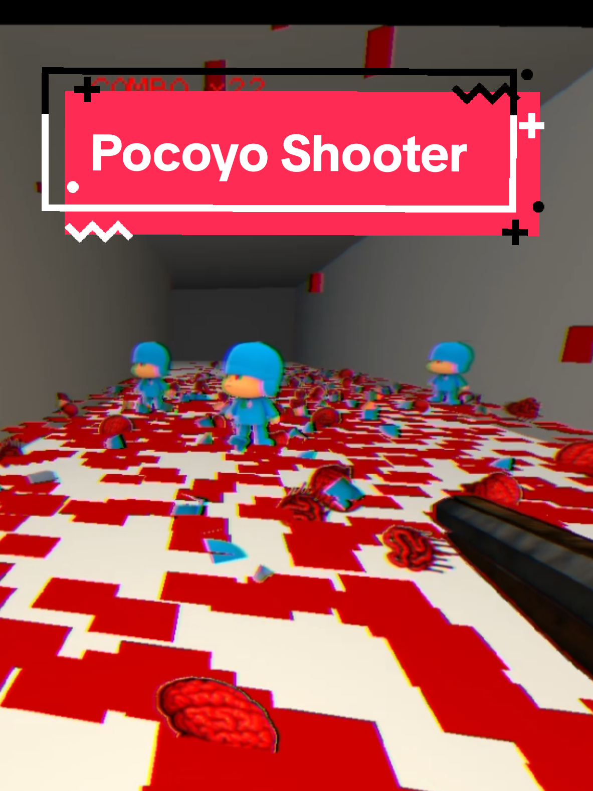 тгк: @JibronicalTeam Добавили больше мяса и брызгов крови при ближнем убийстве, а также подкрутили немного графику. Игра сделана на нашем движке Jibronical Engine 3D. #game #fyp #pocoyoshooter #edit #capcut 