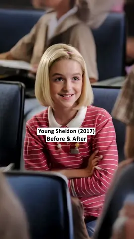 Young Sheldon (2017) - Before and After #youngsheldon #beforeandafter 