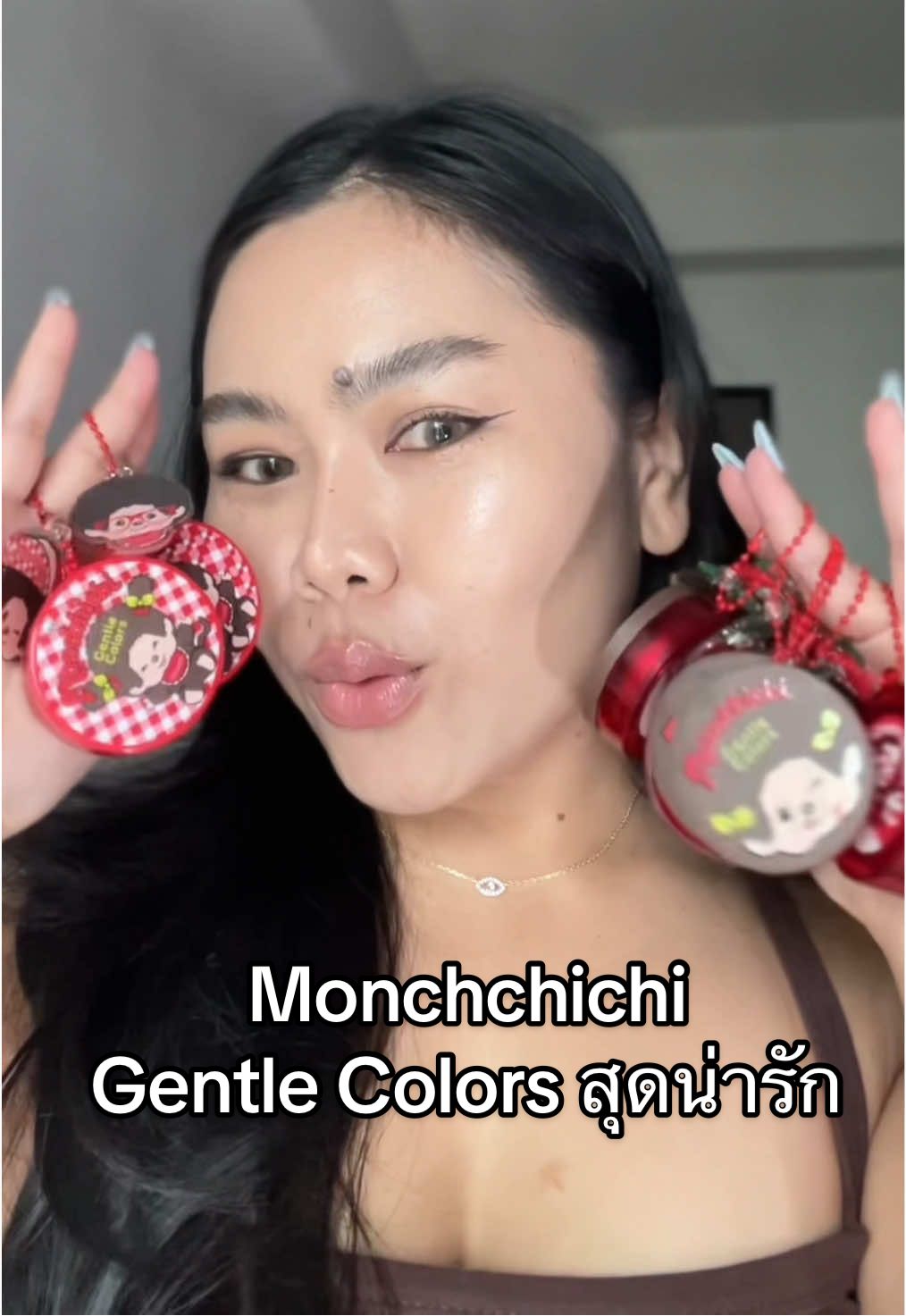 บลัชที่น่ารักที่สุด🍒…  #GentleColors #GentleColorsxMonchhichi #Monchhichi #CherryliciousClub #GentleFaceClub  