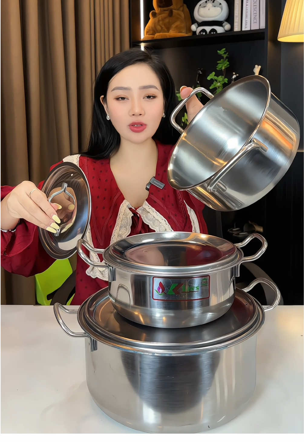 Bộ 3 nồi 16-18-24cm inox tiện lợi #bonoiinox #noiinox #giadungtienich 