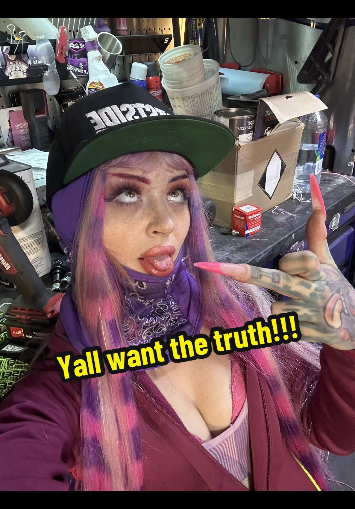 If you don’t wanna be associated with certain people, then don’t name them as your best friends in court evidence who tf does this??? She’s claiming ppl in the bay area are her friends??? We is not doing this! I’ll put everyone ok blast the truth favors me!!!! Yall all doing this to a mother! #vermilionvixen #liltittymechanic #mechanic #cars #cargirl 