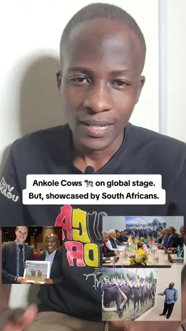 President Cyril Ramaphosa and  South African photographer Daniel Naude showcased their book ( catle of ages ) at the g20 summit.  This books is about Ankole Cows originating from Uganda.  #kasiryeadamkad 