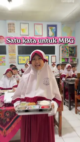 1 kata untuk program MBG dari adik adik yang ada di SDN Kepuharjo 2🥰 - - - #makanbergizigratis #badangizinasional #sppg #fypシ゚ #CapCut 