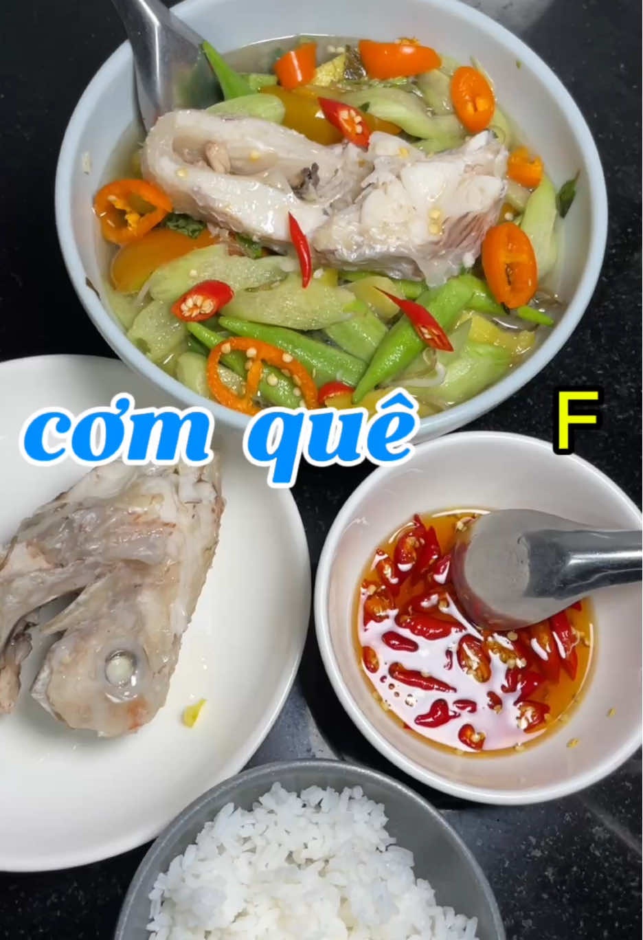 Cơm quê canh chua cá điêu hồng #nauan #comnha #xuhuong 