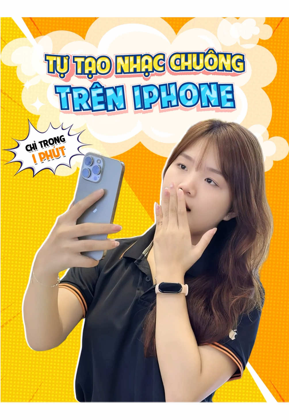 Tạo ngay nhạc chuông cho iPhone #LearnOnTikTok #sangapple #iphonegiare #iphonesinhvien 