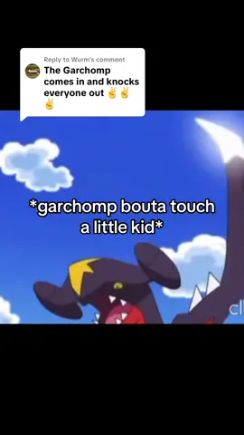 Replying to @Wurm  zeraora AND garchomp slander in one video 😋 #anime #pokemon #slander #fyp #funny