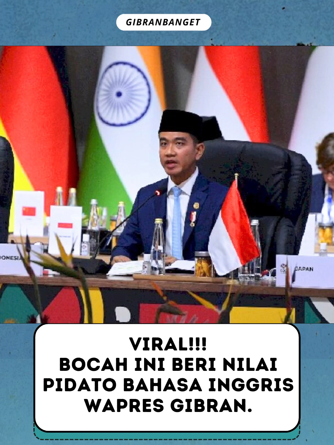viral!!! bocah ini beri penilaian pidato bahasa inggris wapres gibran. #wapres #wapresgibranrakabumingraka #wakilpresiden #wapresri