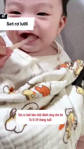 Set rơ lưỡi và bàn chải đánh răng cho bé #taphoanhabo3 #setroluoivabanchaisillicon #setroluoichobe 