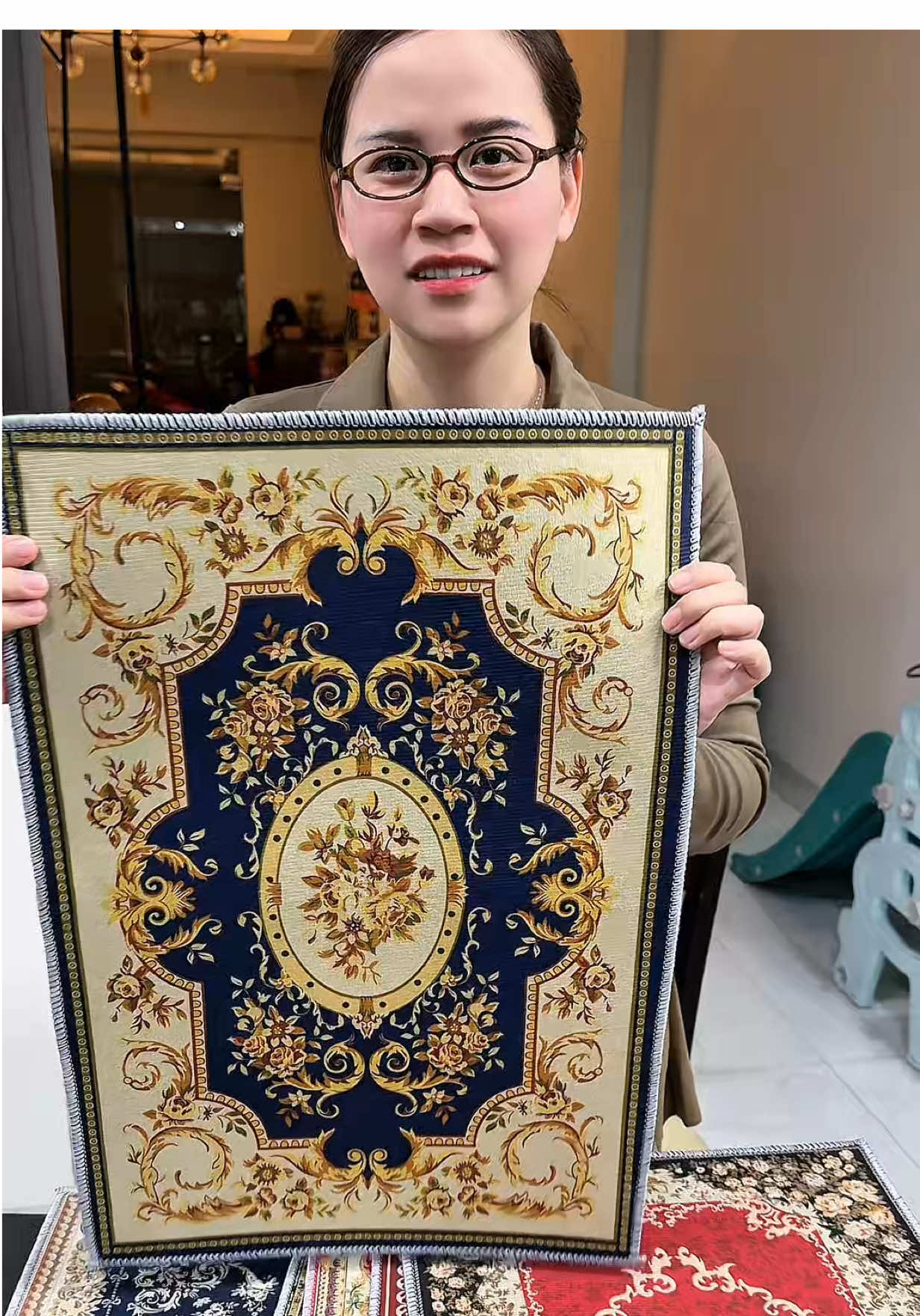 Combo 6 tấm thảm 3D hoạ tiết đẹp sắc nét #xuhuong #thamtraisan #thamlotsan 