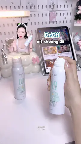 Da khô thiếu ẩm thì thử em xịt khoáng B5 Dr.DH 💞 #xitkhoang #drdh #reviewlamdep #xitkhoangmakeup #muataitiktok 