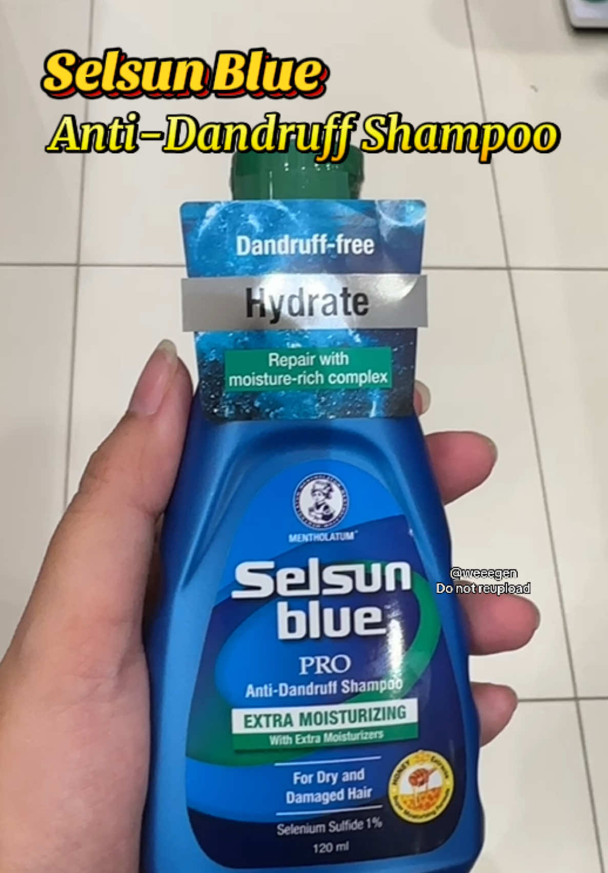 Also available in sachet! Check out my yellow basket. Say goodbye to flakes and itch ✨ Selsun Blue Anti-Dandruff Shampoo helps control dandruff, so your scalp feels fresh, clean, and confident all day. 💙 #SelsunBlue #AntiDandruff #ScalpCare #HairCarePH #antidandruffshampoo 