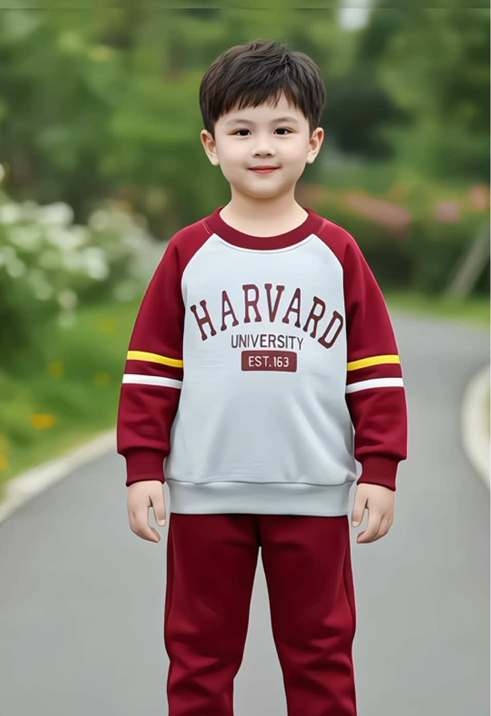 Bộ thu đông phối sọc tay chất da cá mềm mịn cho bé trai 9-42kg #bodaitaychobe #setthudongxinh #thoitrangtreem #bothudong #bodaitaychobetrai 