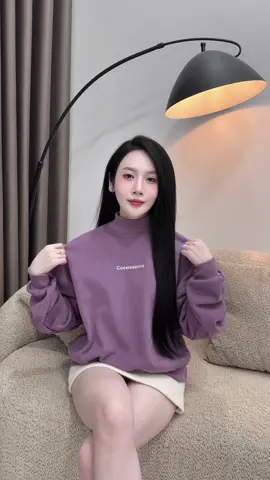 Tím khoai môn xinh zzz#sweater #aonilotlong #thudong #xuhuong 