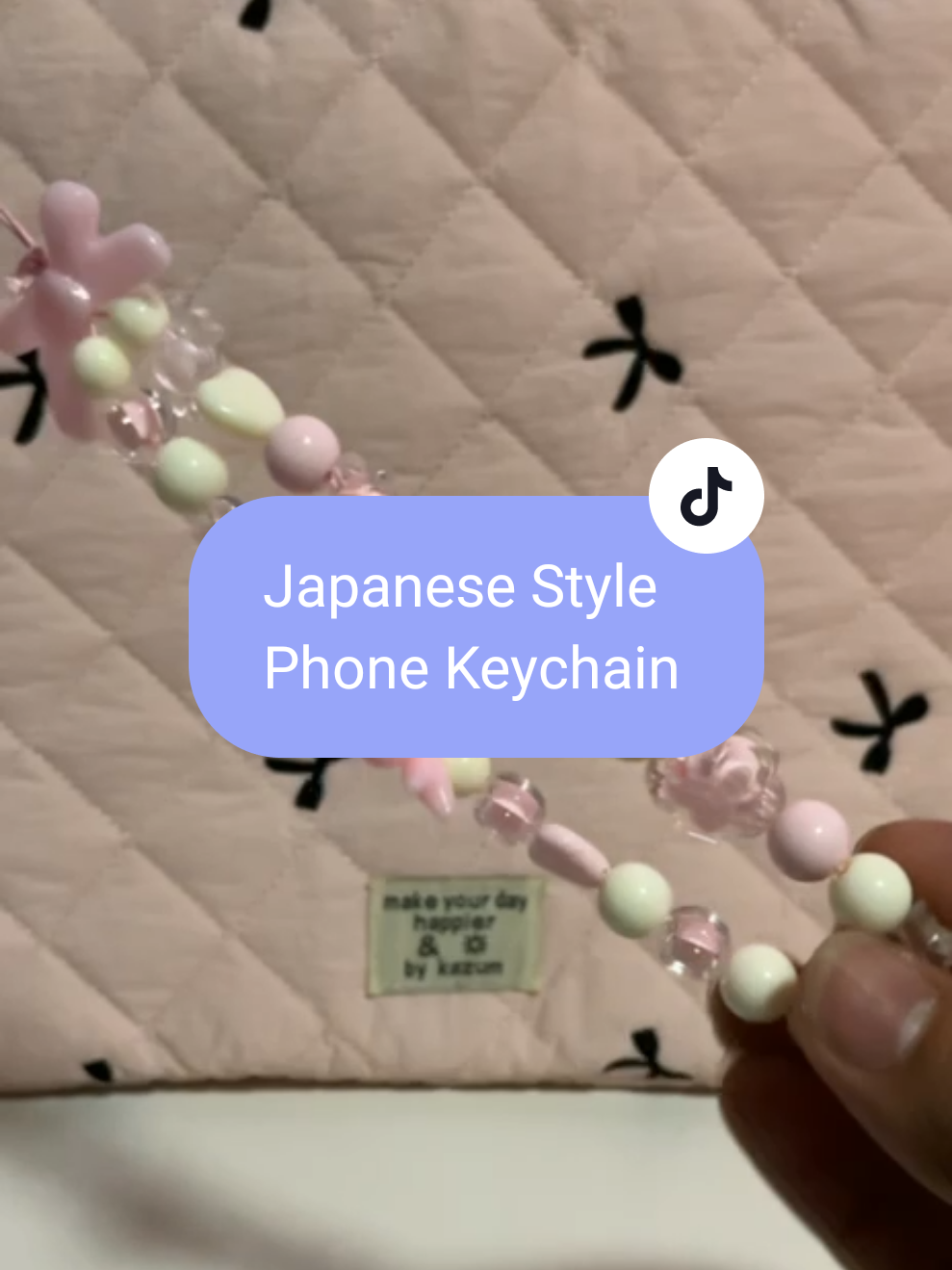 Japanese style phone chain!🩷 #phonechain #phonechains #antilostkeychain #keychain #phoneaccessories 