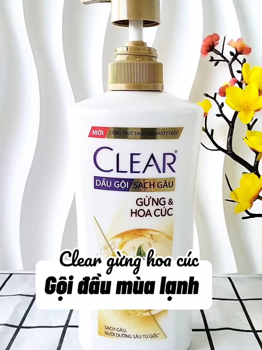 Gội đầu mùa lạnh đã có em Clear gừng hoa cúc này rồi nè 😍😍  #clear #cleargunghoacuc #hoptaccungUnilever #Ecomobi #lyvevuon 