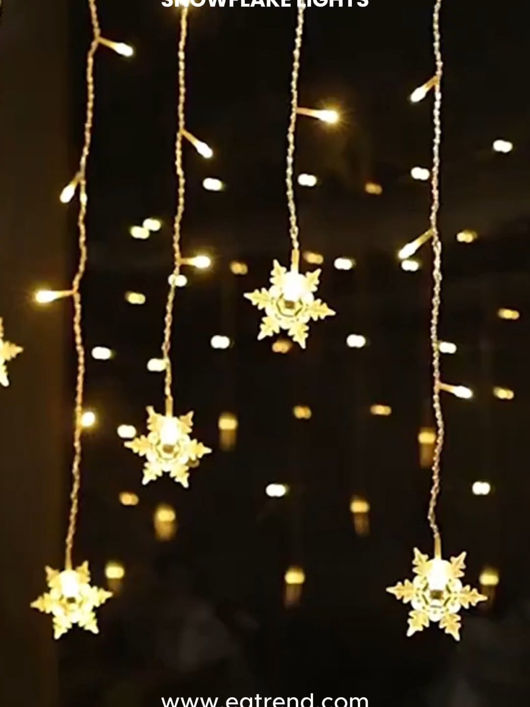 THE DEAL IS HERE! 🤩 59% OFF Snowflake Icicle Lights - No Code! Go! Go! Go! #WinterWonderland #ChristmasLights #RoomDecor#eqtrendshop #TikTokMadeMeBuyIt #MustHave  Shop Now! Link in Bio.