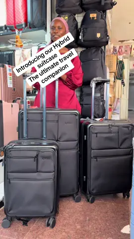 This unique suitcase features a bold combination of fabric and rubber materials on each side, giving you the best of both worlds. - *Fabric Side*: Lightweight and durable, the fabric side is perfect for withstanding the rigors of travel. Its stylish design is also resistant to scratches and scuffs, keeping your suitcase looking fresh. - *Rubber Side*: The rubber side provides added protection and flexibility, making it perfect for navigating rough terrain or protecting your belongings from unexpected spills. With our Hybrid Suitcase, you'll enjoy the benefits of both materials in one stylish package.  #travel #unisex #flypシ #airport #xywisebags 