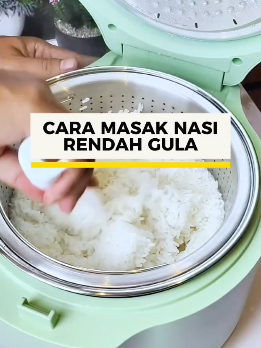 Cobain ini kalau masih takut makan nasi! 🍚 Smart Cooker Vaganza bikin nasi rendah gula tapi rasanya tetep pulen 😋 #nasirendahgula #tipsmasaksehat #vaganzaindonesia #smartcookervaganza 