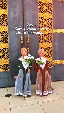 Pakai outfit auto like a princess 🥰🥰 #outfitanak #bajuanakkanaya #gamisanak #gamisanakperempuan #gamisanakmurah 