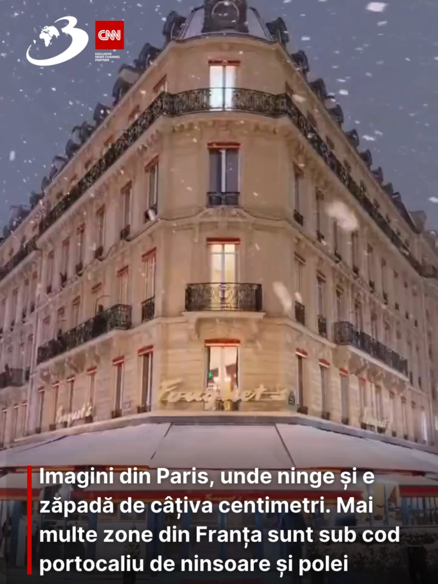 La Paris ninge neîncetat de mai multe zile. Străzile din capitala franceză sunt acoperite de un strat gros de zăpădă. Autoritățile au mobilizat sute de utilaje pentru deszăpezire. Sursa video: X #antena3cnn