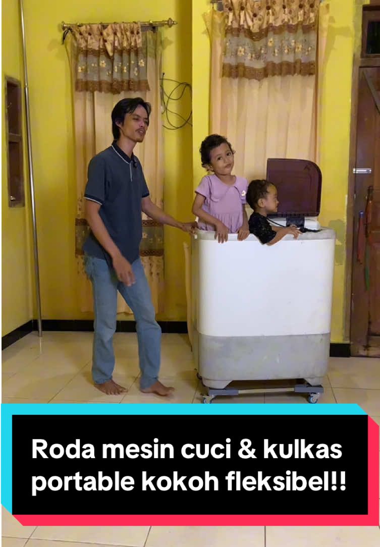 Mindah yg BERAT di rumah jadi RINGAN! #rodakulkas #rodamesincuci #rodalemariportable 