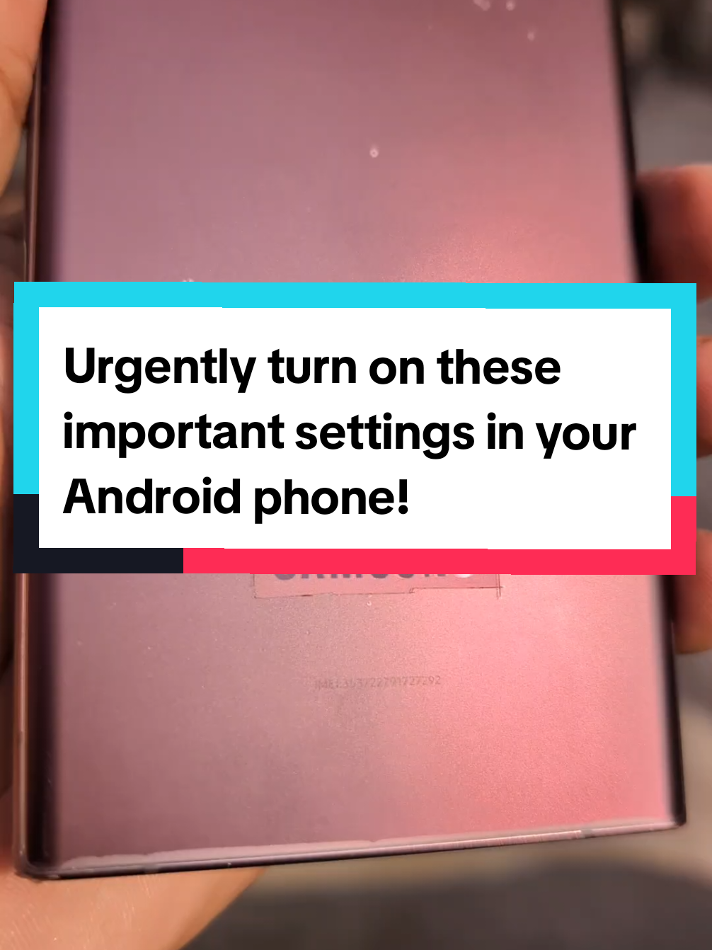 Urgently turn on these important settings in your Android phone! #android #privacy #cybersecurity #phonehacks #tipsandtricks 