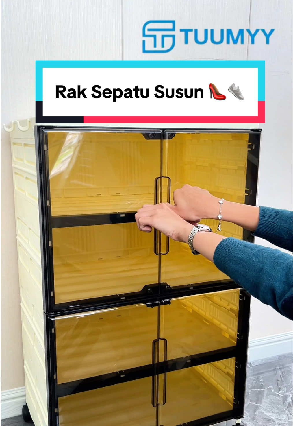 Sepatu auto rapih dan tertata kalo pake Rak Sepatu Susun dari TUUMYY ini 👇🏻🤩 #raksepatu #lemarisepatu #fyp 