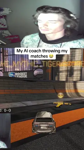 coach was freaked out 😭🙏 #rocketleague #rocketleaguefunny #twitchstreamer #ai #ronaldo 