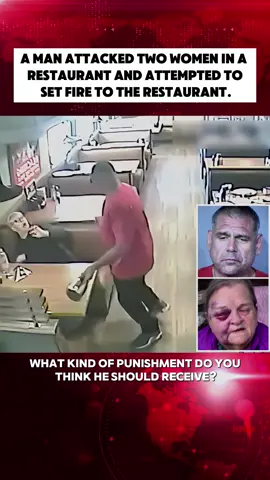 A man attacked two women in a  restaurant and attempted to  set fire to the restaurant.#crime #court #courtroom #news #fyp #breakingnews #tiktok #foryou 