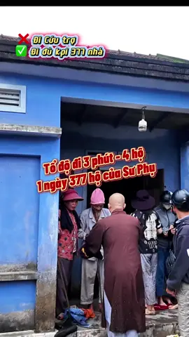 Với tốc độ di chuyển trung bình 1 phút cho mỗi hộ, trong ngày hôm qua thầy trò chúng con đã đến thăm được 377 hộ ạ...#veduchoanha #phatphapnhiemm #thiennguyen #phatphapnhiemmau 