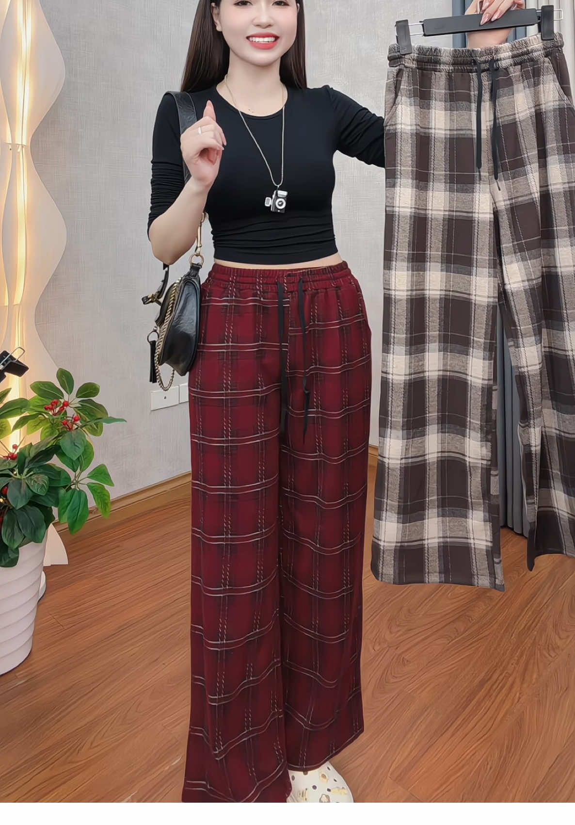 Quần dạ kẻ #tranghaycuoi #quandake #quandaongsuong #quanda 