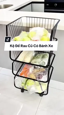 Kệ để rau củ nhiều tầng có bánh xe #Giadungnhaquynh #giadungtienich #giadungthongminh #giadungtienloi #kederaucu #kededo #kedanang #xuhuong #trending #viral #fyp  @Gia Dụng Nhà Quỳnh 