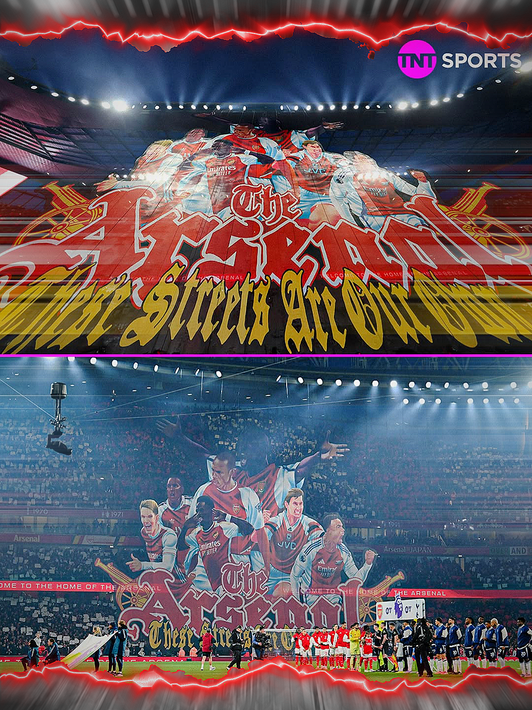 Tifo arsenal di laga derby London Utara🥶 #tifoarsenal #arsenal #derbynorthlondon #football #footballedit