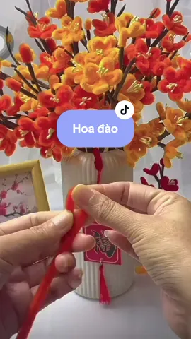 Set hoa đào kẽm nhung tự làm cửa hàng e có bán ạ