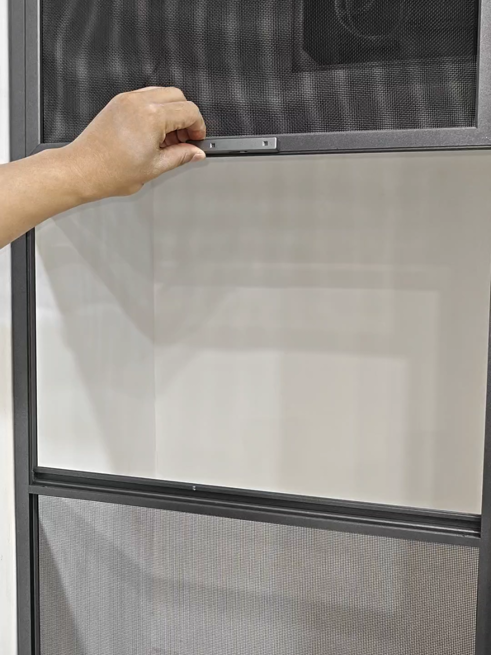 Three-section window screen, high-definition and high-transmission, removable inner panel # window screen