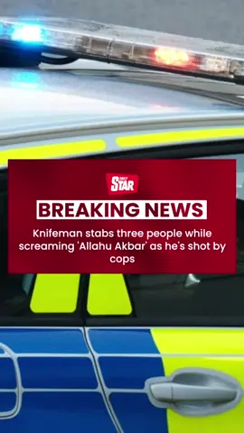 🚨⬆️BREAKING⬆️🚨 📹 Getty #dailystar #police #knifeman 