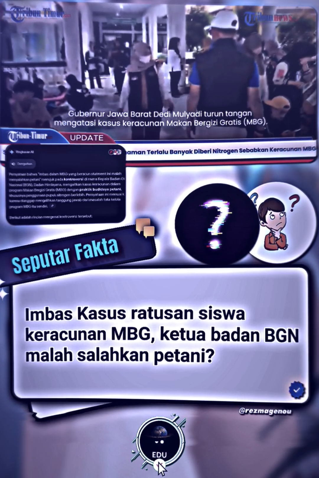 Pernyataan bahwa dampak dari 
