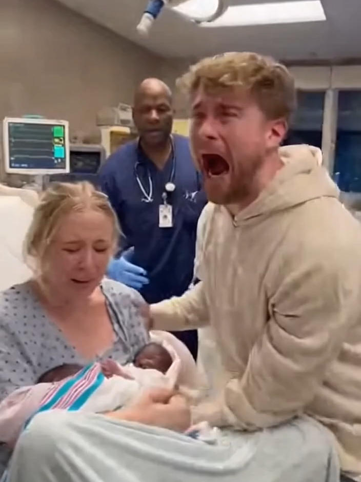 When the Babies Don’t Match the DNA 😱😂 Pure chaos in the delivery room! A young couple welcomes twins… but they look completely different from what anyone expected. The dad can’t believe it, the mom’s in tears, and the doctor’s just trying to keep it together. Real reactions, real confusion — straight out of a comedy movie! 🎥👶 #FunnyDelivery, #ViralMoment, #UnexpectedTwins, #RealLifeComedy, #HospitalChaos, #FamilySurprise, #ViralShorts, #CaughtOnCamera, #EmotionalMoment, #ParentingFails, #Unbelievable, #ViralVideo, #newborn, #twins, #babytiktok