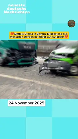 💔Glatteis-Drama in Bayern: Mindestens drei Menschen sterben bei Unfall auf Autobahn💔 #A93  #BreakingNews #unfalldrama #Oberpfalz  #WinterChaos 