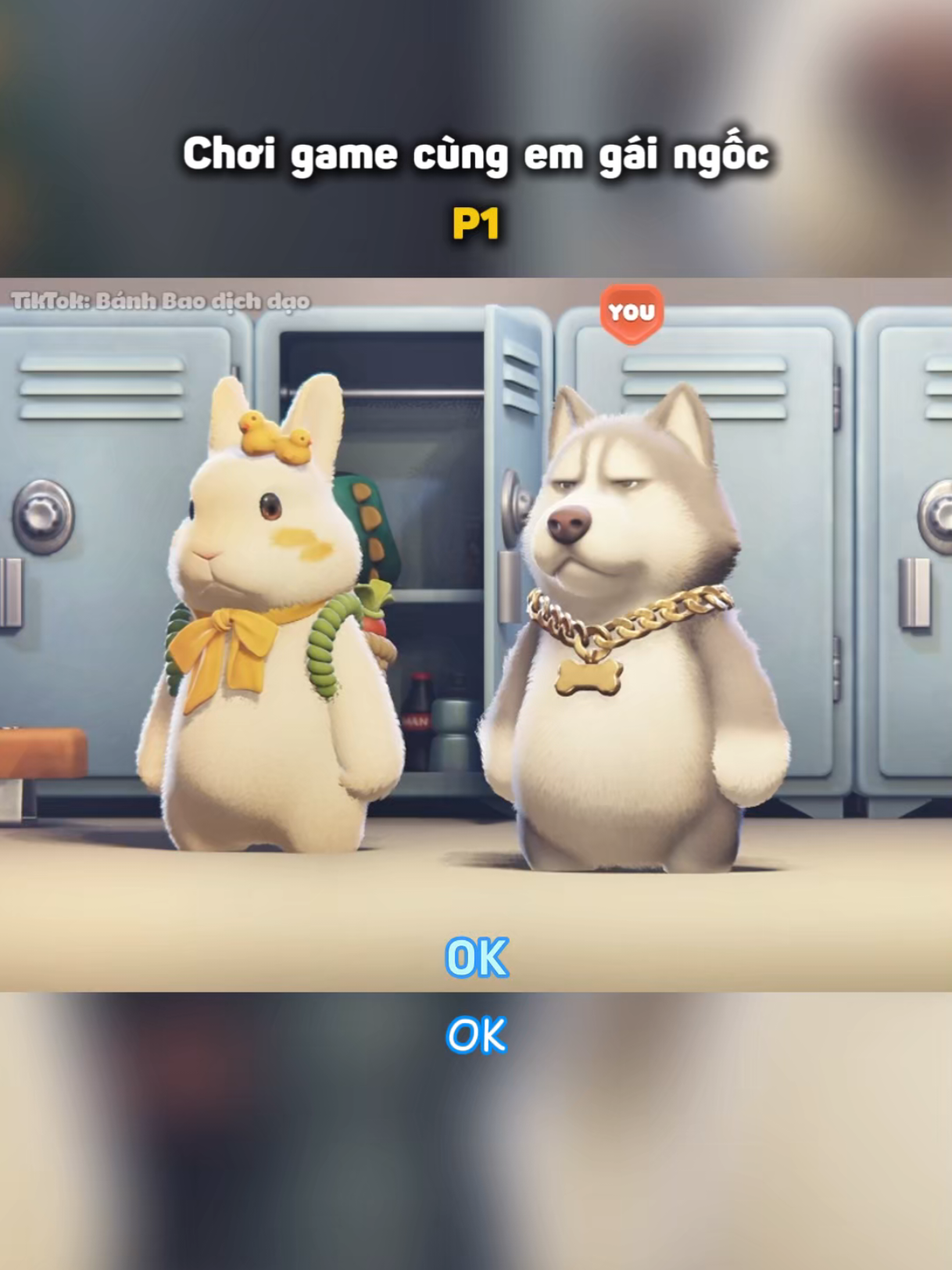 Chơi game cùng em gái ngốc 1 #banhbaodichdao #game #fyp #partyanimals 