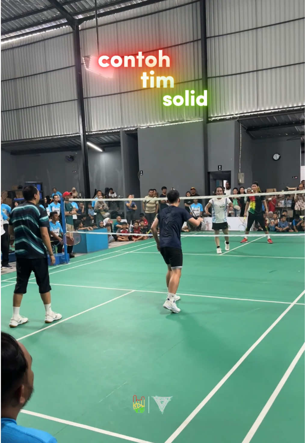 ini baru namanya tim🤣 #Agrippina #sports #skills #bulutangkis 