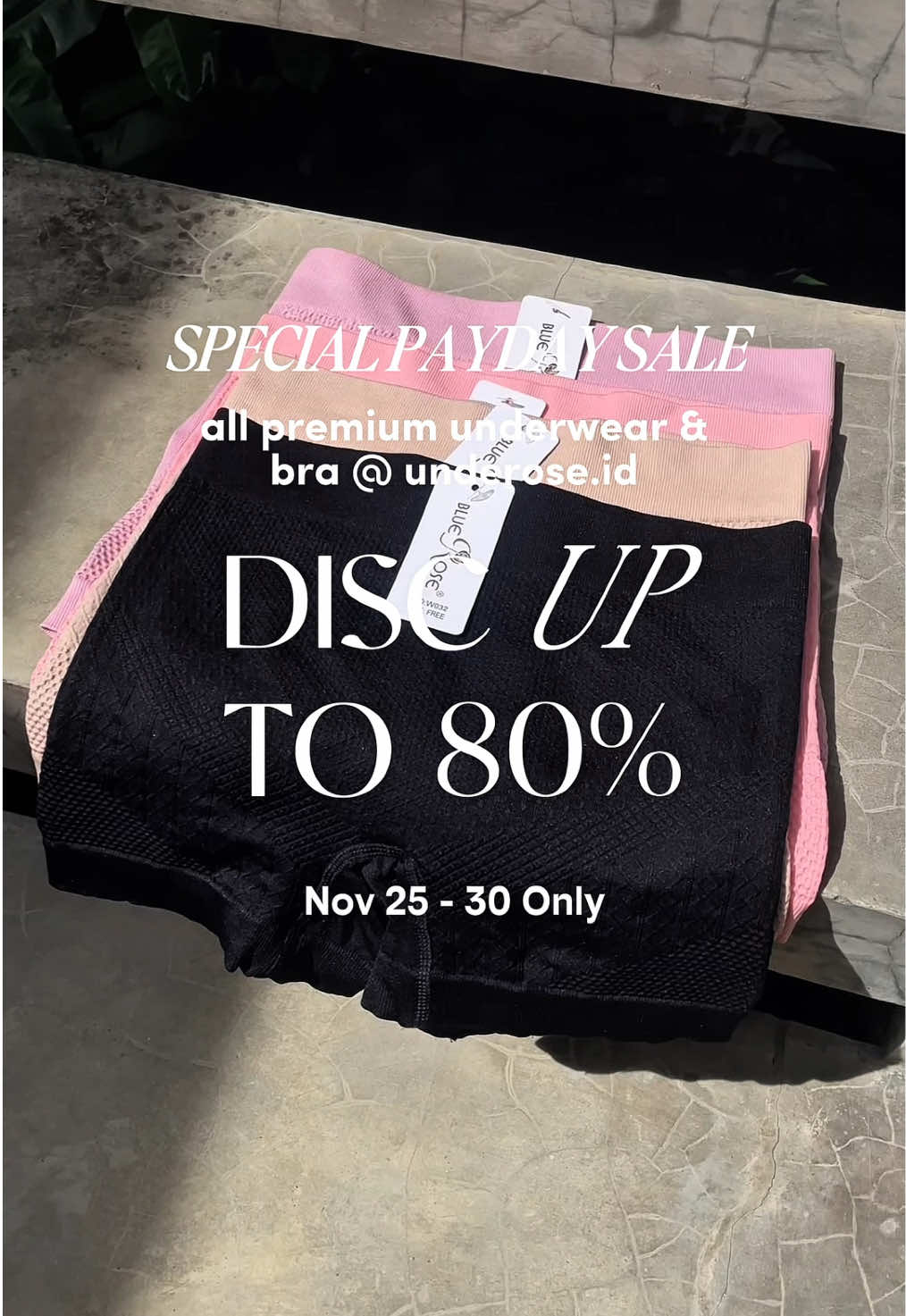 kapan lagi bisa dapet underwear premium yang harganya semurah iniii???!!!😭😭 jangan lupa cek tiktokshop kita di periode yang tertera yaa, diskon sebesar ini cuma ada pas payday doang jadi jangan sampe ketinggalan😋🤍 #paydaysale #fashiontiktok #celanadalamperempuan #tubetop #fyppppppppppppppppppppppp 