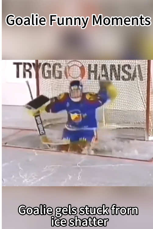 Funny goalie moments 🤣#NHL #hockey #funny #fyp #funnyvideos 