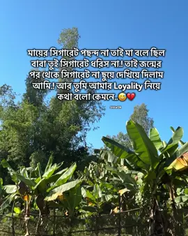 মায়ের সিগারেট পছন্দ না.! তাই মা বলে ছিল বাবা তুই সিগারেট ধরিস না.! তাই জন্মের পর থেকে সিগারেট না ছুয়ে দেখিয়ে দিলাম আমি.! আর তুমি আমার Loyality নিয়ে কথা বলো কেমনে..😅💔 #foryoupage #fypシ゚ #vairal @For You House ⍟ @TikTok 